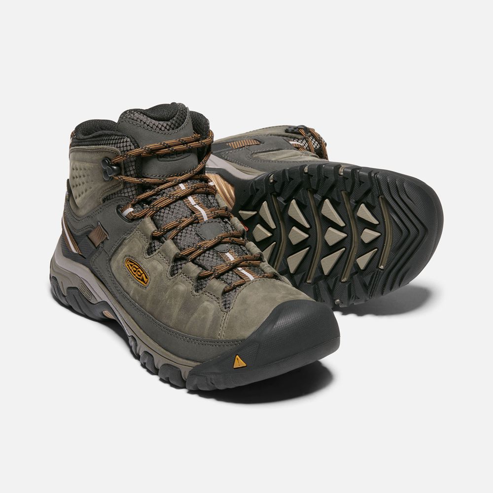 Keen Laarzen Heren Olijfgroen/Zwart - Targhee Iii Waterproof Mid Wide - 05136-HWPO